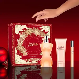 Jean Paul Gaultier Classique Eau de Toilette 100 ml spray, Body Lotion 75 ml, and Miniature 10 ml fragrance set by SET VERSACE