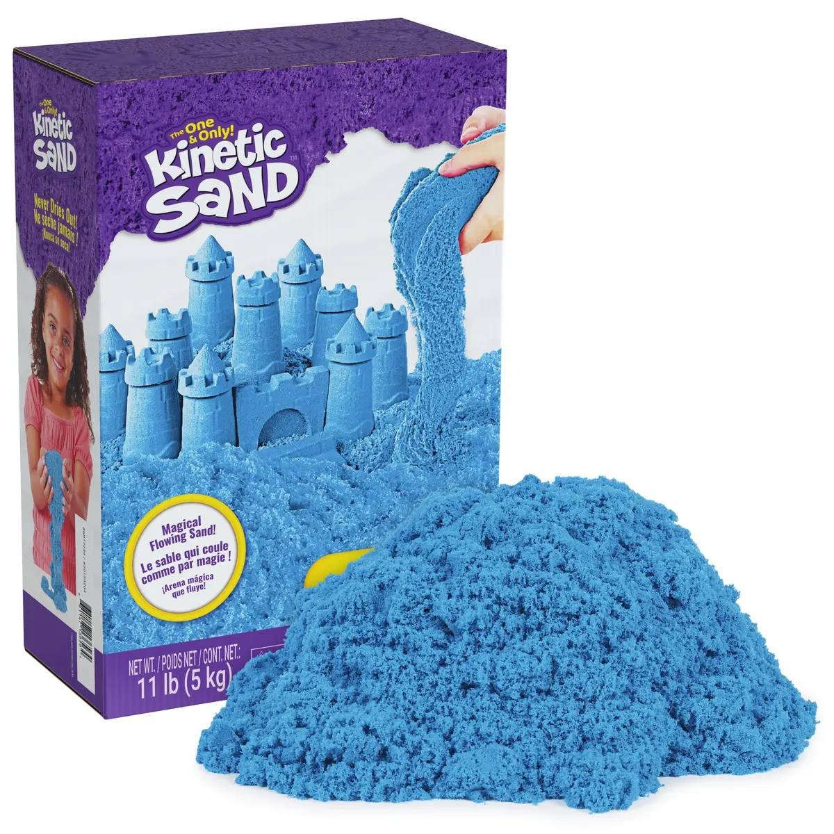 Kinetic Sand Mega Box Spinmaster 6077239 Blue 5 kg Photo 7