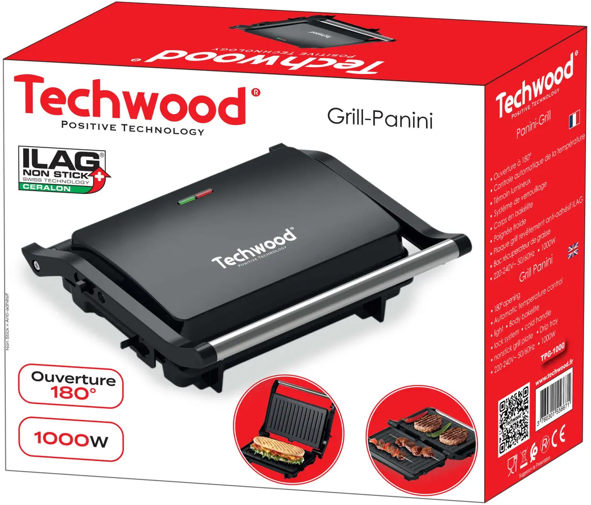 Techwood TPG-1000 Panini grils Photo 6