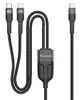 VERbatim Sync & Charge C to C+C Kabelis 100W 1.5m Photo 2