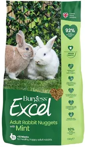 Burgess Excel Rabbit Adult 1,5 kg Barība pieaugušiem trušiem