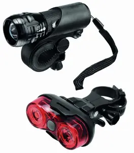 Falcon Eye JOYRIDE Bicycle Light Set Battery Powered Front and Rear Lights with Two Brackets