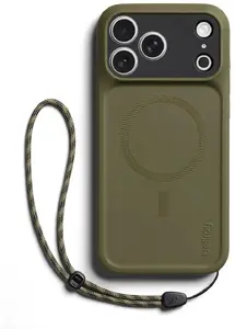 Bellroy Venture Case MagSafe Smartphone Case for iPhone 18 Pro and iPhone 17 Pro with Wrist Strap Woodlands