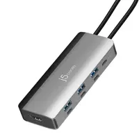 j5 create JCD362 USB-C 8 в 1 HDMI Хаб Серый 144 Гц 3840 x 2160