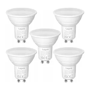 Lepro GU10 LED Bulb 4.5W 345 lm 2700K 100 Degree 5-Pack
