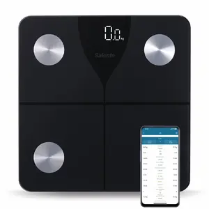 SALENTE SlimFit Smart Personal Diagnostic Fitness Scale Bluetooth Black with 15 Parameters and 180kg Capacity