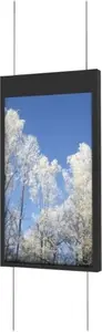 SBOX griestu sliede Samsung OM55N-DS, melna, portreta, 55 collas, 50 kg, VESA 200x200 līdz 400x400 mm