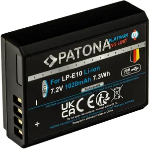 PATONA 1404 Kameras Akumulators Litija-jonu 1020 mAh 49x36x15 mm