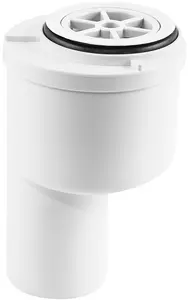 McAlpine HC26-58WH-50V Shower Tray Siphon for 50mm Drain Hole with Top Cleaning Access