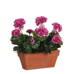 Mākslīgais zieds podā MICA rozā 40 x 29 cm plastmasa