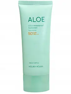 Holika Holika Aloe Cica Waterproof Sunscreen sejas un ķermeņa saules aizsargkrēms SPF50+ PA++++ 100ml