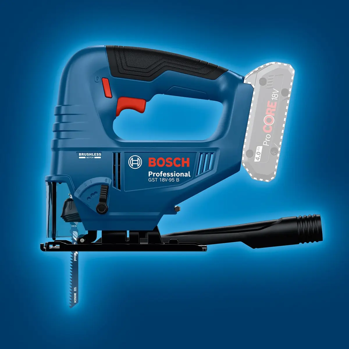 Bosch Cordless Jigsaw GST 18V-95 B 4.0 Ah Case Photo 2