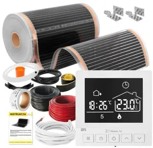 DEVI Heating Mat Set 160W 1m² Width 50cm with Taurus White Thermostat