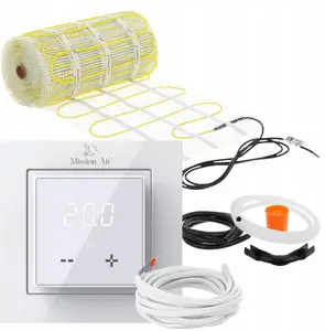 DEVI Sildīšanas paklāja komplekts 1m² ar Aries LCD termostatu