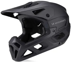 Wozinsky HT-58C Slēgta tipa aizsargķivere melna 55-57 cm ar vizieri