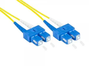 Alcasa LW-930SC Fibre Optic Cable 30 m OS2 2x SC to 2x SC Yellow Full Duplex 9 µm