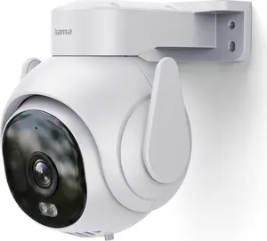 Hama Smart Outdoor Surveillance Camera WLAN Recording Night Vision White 00176691