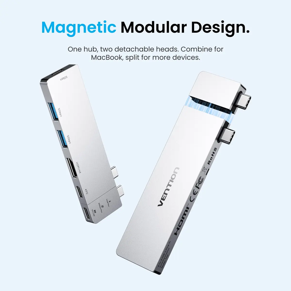 Док-станция для ноутбука Vention THZH0 USB-C Photo 5