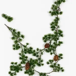 Новогодняя гирлянда CHRISTMAS_TO Еловая с шишками 180 см