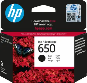 HP 650 Black Original Ink Advantage Cartridge Pigment-based Standard Yield Single Pack 360 Pages