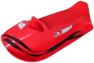Kubisport Plastic Sled for Kids Red with Footrests 88 cm