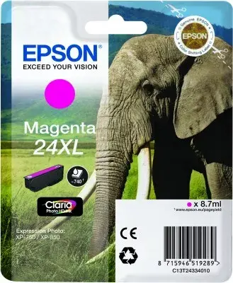 Картридж EPSON Ink No 24XL MAGENTA Photo 2