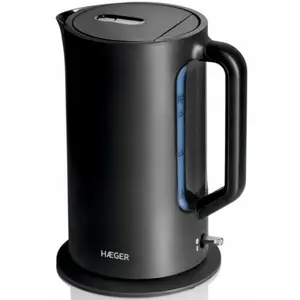 Haeger MIDNIGHT EK-22B.034A Electric Kettle 1.7 L 2200 W Stainless Steel STRIX