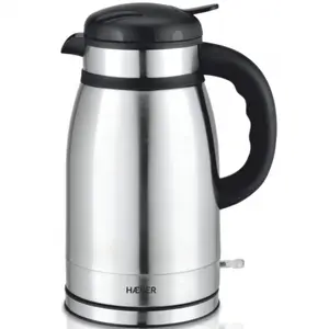 Haeger EK-THE.029A Electric Kettle 1.5 L 1630 W Stainless Steel Double-Walled Thermal