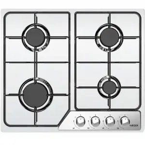 Haeger PG-4GI.013A Built-in Gas Hob 60cm with 4 Burners Stainless Steel 7.2 kW