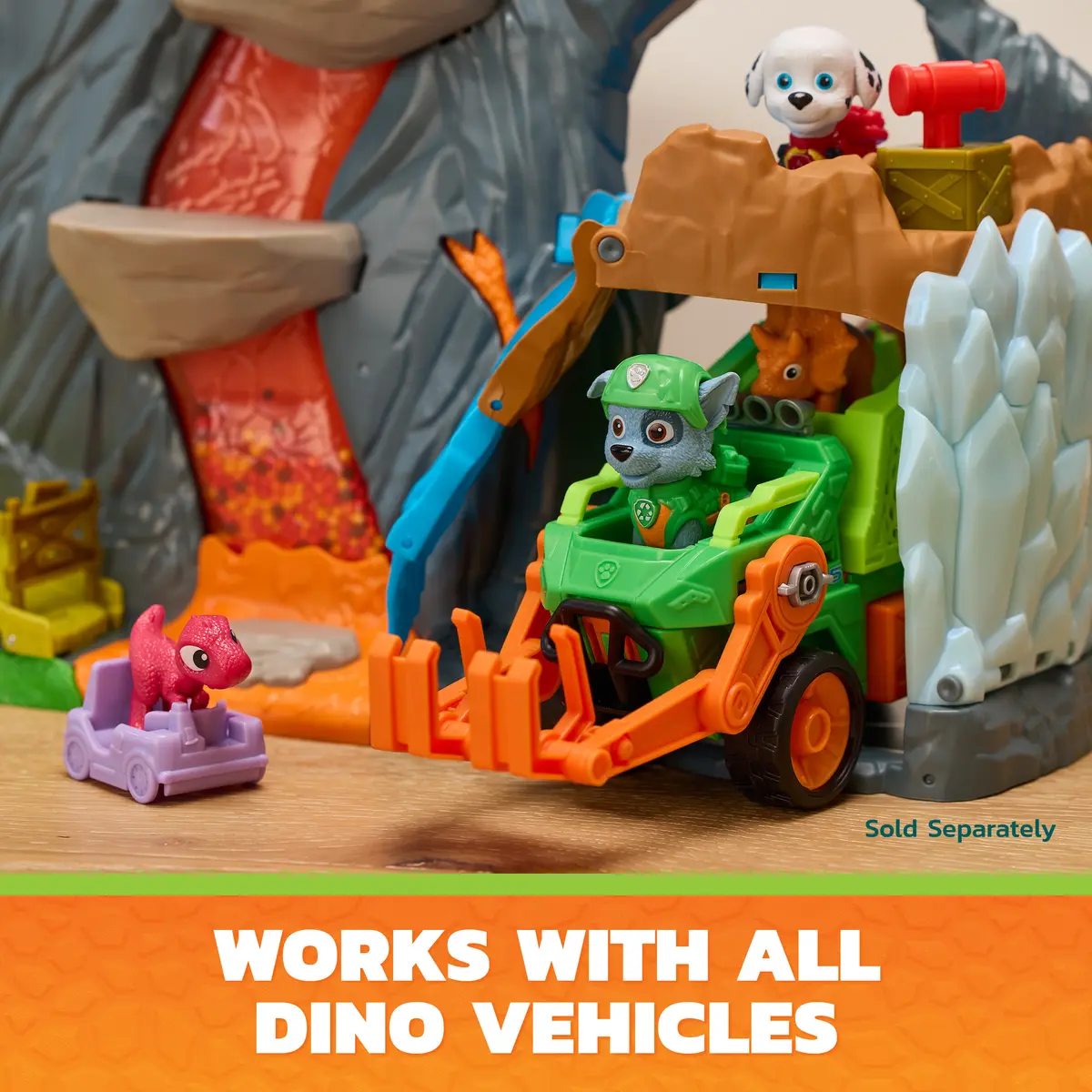 Spinmaster Paw Patrol The Dino Movie Volcano Playset Photo 11