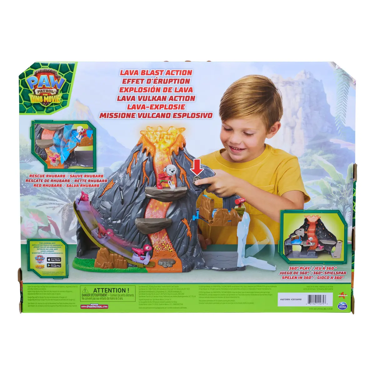 Spinmaster Paw Patrol The Dino Movie Volcano Playset Photo 15