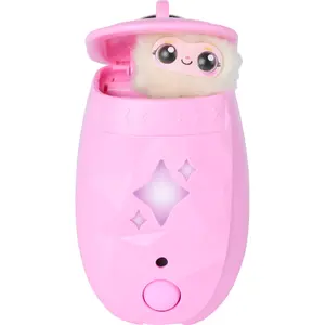 spinmaster Peekimo Pink Interactive Pet and Wearable Accessory Electronic Pet with over 100 Reactions AAA Battery