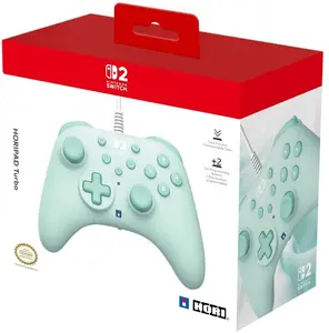 Hori HORIPAD Turbo Gamepad Cozy Green Wired USB for Nintendo Switch 2