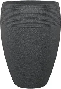Scheurich Lineo High 283 Outdoor Pot Planter Freestanding Plastic Black 15 L 39 cm