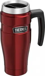 Thermos Travel King Termokrūze 470 ml ar rokturi sarkana