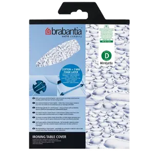 BRABANTIA Чехол для гладильной доски 135 x 45 см Хлопок Белый Синий