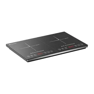 Индукционная варочная панель AMZCHEF FYM35-S16 на 2 зоны 3500Вт с сенсорным управлением распределением мощности 20 уровнями таймером