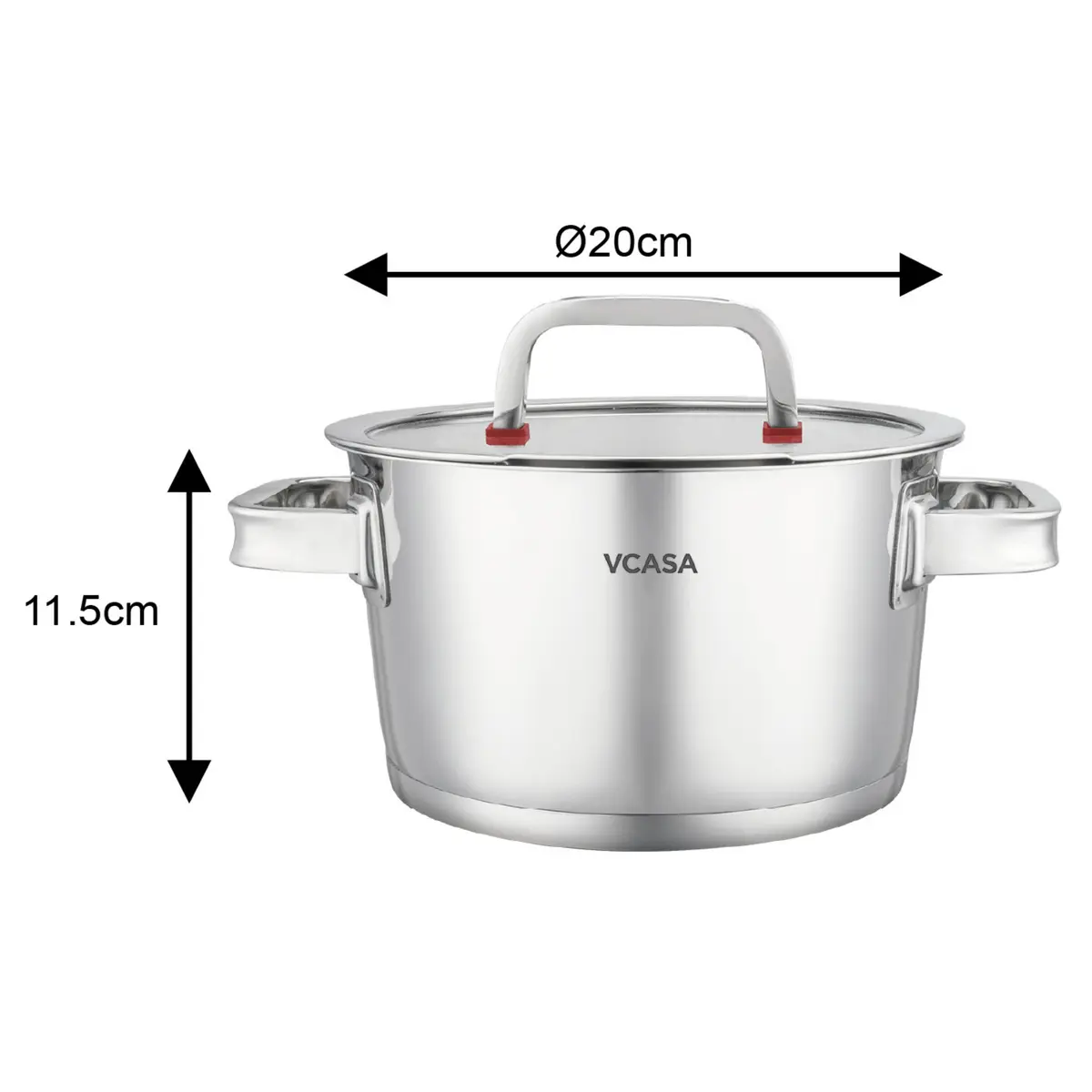 Sierra Pot with lid 4L stainless steel Photo 9