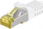 Cat.6A S/FTP tīkla patch cord kabelis, balts, 25 metri