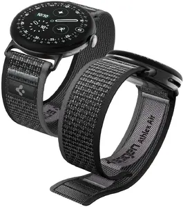 Spigen Athlex Air Band for Pixel Watch 5 41mm Smartwatch Active Black Grey Wrist Size 140-220 mm