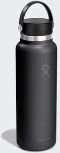 Hydro Flask 40 Oz Wide Flex Cap Insulated Sports Bottle 1183 ml Black