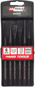 AWTools Cold Chisel and Punch Set 6 Pieces AW32520