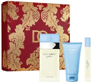 SET VERSACE Set DOLCE&GABBANA Light Blue Woman Eau de Toilette 100ml spray, body cream 50ml, and Eau de Toilette 10ml