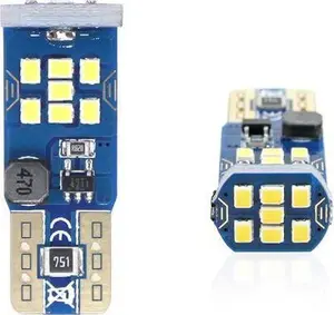 Amio T10 W5W LED CANBUS UltraBright Light Bulb 21SMD 2016 White 12V 24V