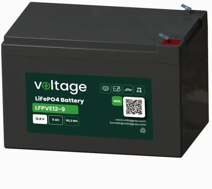 Voltage Akumulator LiFePO4 12,8 V