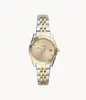 Fossil Scarlette Mini Женские Кварцевые Часы Золото Серебро Photo 2