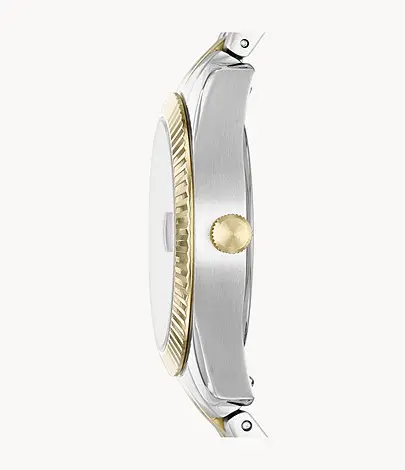 Fossil Scarlette Mini Женские Кварцевые Часы Золото Серебро Photo 6