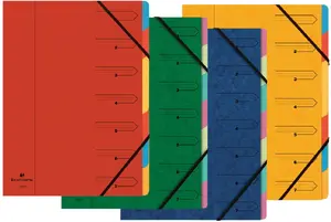 Exacompta 54070E Tab Index Document Folder Multicolour A4 240 x 320 mm 140 g
