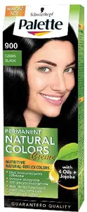 Palette Permanent Natural Colors Permanent Hair Dye Głęboka Czerń Morska 900