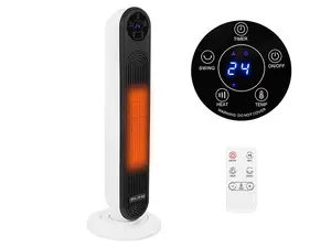 BLOW EH-03 2000W Thermo Fan Heater with Remote Control Black Thermostat Overheat Protection